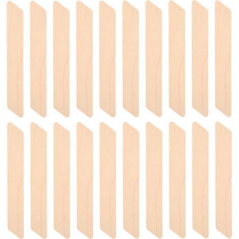 20 bâtonnets applicateur cire visage manche bois, spatules épilation réutilisables lot de 20 (1/5)