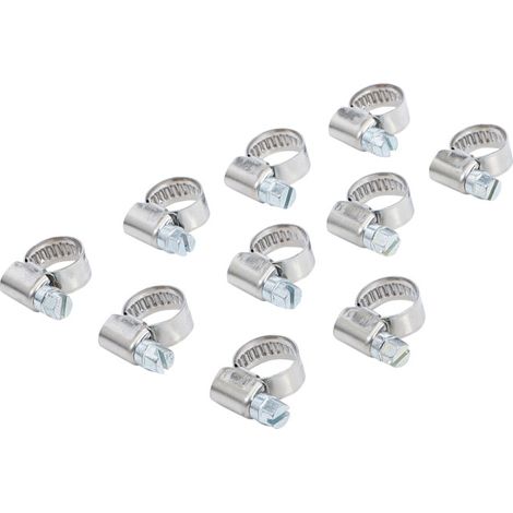 BGS Colliers de serrage en acier inoxydable 8 x 12 mm 10 pièces - 8095-8x12 (1/3)