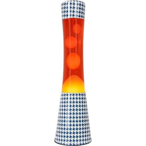 Lampada Lava Tower Bon Voyage 22x12x29cm Rosso Blu FISURA