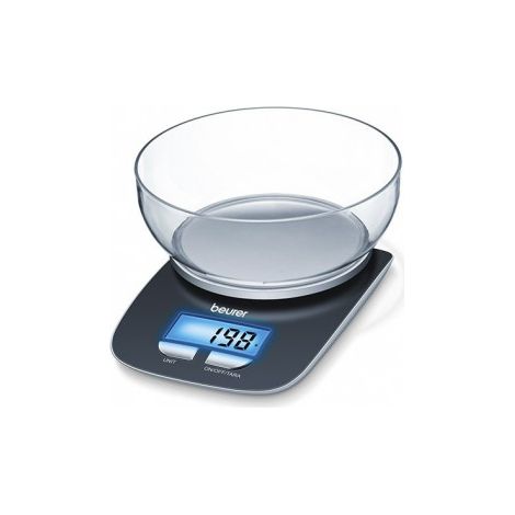 Beurer KS25 Báscula de cocina negra precisa