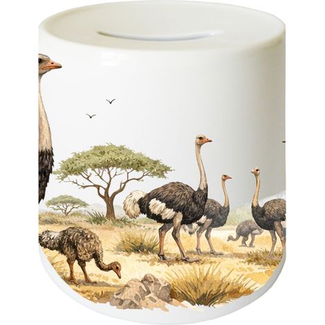 Tirelire autruche en céramique 9,5 cm (1/2)