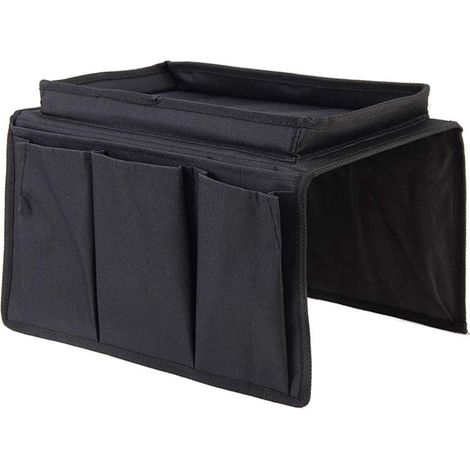 Dailygoods - Sac de rangement grande capacité - Sac suspendu pour canapé - Organisateur d'accoudoir de canapé - Sac de rangement pour télécommande - Dimensions parfaites 31x19x18 cm - Facile à utilise (1/5)