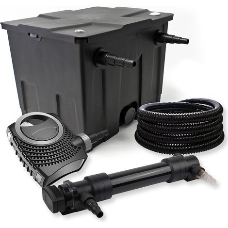 Filtro set estanque 12000l 36W UVC Clarificador NEO8000 70W Bomba Tubo jardin