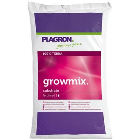 Plagron GROWMIX Terra Terriccio con Perlite substrato concimato NPK 12-14-24 da 25 LT (1/2)