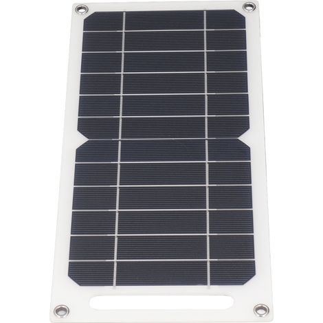 Caricabatterie a pannello solare da 6 W, mini monocristallino portatile con interfaccia USB per smartphone, ventilatore e lampada. (1/5)