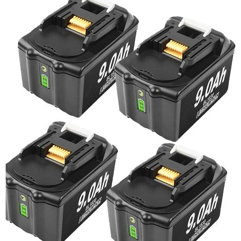 4X 18V 9.0Ah Ersatz Akku Für Makita BL1860B LXT BL1850B BL1830B BL1890 Li-ion