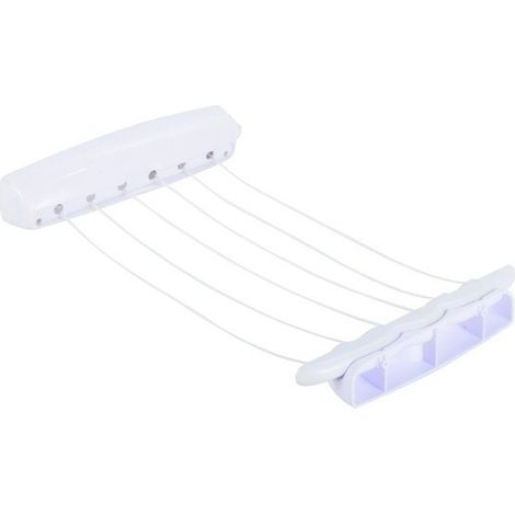 Etendoir et porte vêtements 6 Fils 21M Blanc MSV