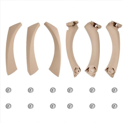 Juego de manijas de puerta de repuesto para vehículos con volante a la izquierda (beige-amarillo) (1/5)