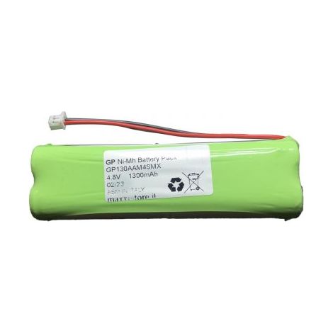 GP Batteria 4.8V 1300mA compatibile centrali ELKRON EGON CR600 CR600WF 80BT1200113