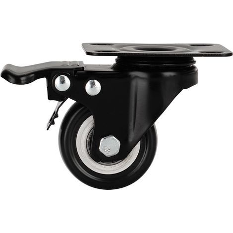 4 Pièces Roulettes pour Meubles 40mm - Charge Lourde Jusqu'à 200KG avec 4 Frein - Pivotantes avec Vis et Rondelles pour Transport, Table, Armoire (1/5)