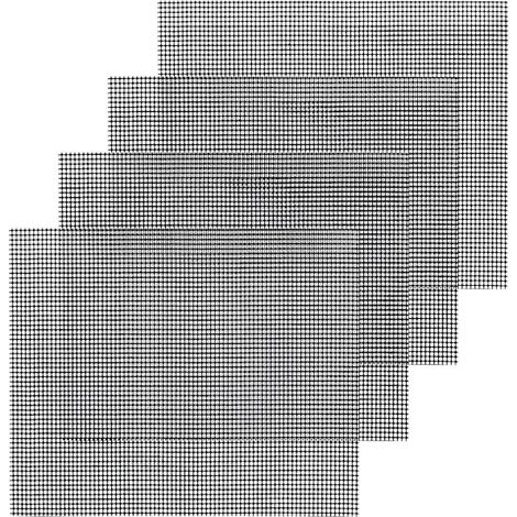 Filiyano-Lot de 5 tapis de cuisson en fibre de verre enduite de PTFE, réutilisables et découpables, antiadhésifs, pour barbecue, camping et (1/4)