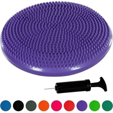 (Purple) MOVIT Inflatable Balance and Seating Cushion - Purple - For strengthening and posture exercises (1/4)