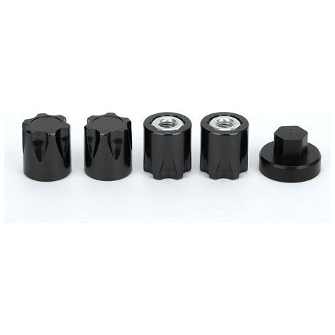 4PCS Écrous de Roue en Alliage d'Aluminium 17mm Hex pour X-MAXX Summit Traxxas Voiture RC (Rouge) (1/5)