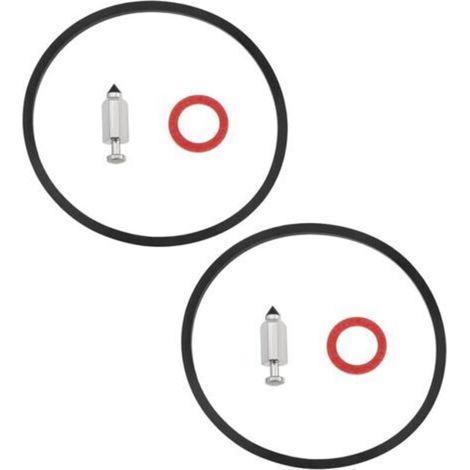 Pair Lot de 2 Kits de Cuvette de Carburant de Carburateur avec Ensemble de Flotteur Compatible avec Briggs & Stratton 231855 281165S 69225 497535 (1/5)