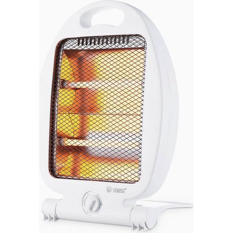 Poêle à quartz 800W radiateur électrique compact chauffage d'appoint bureau salon silencieux économique rapide (1/5)