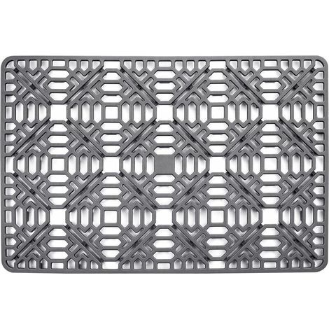 Tapis d'évier de cuisine en silicone, excellent accessoire de grille de protection pour évier en acier inoxydable, évier de salle de bain, bol en porcelaine, dessous d'évier (1/5)