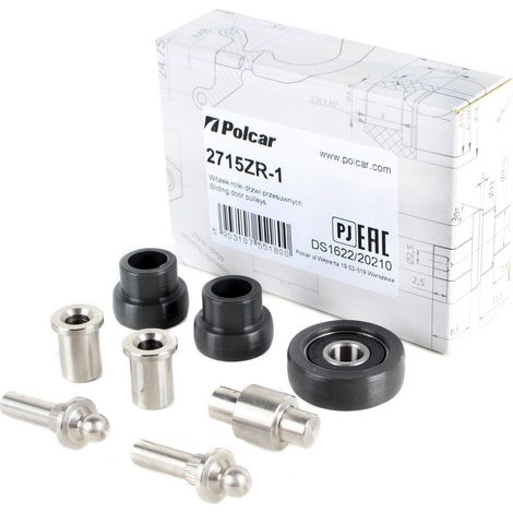 Kit de réparation de galet de porte coulissante inférieure droite pour Peugeot 1007 Kit de réparation de galet de porte coulissante inférieure gauche pour Peugeot 1007 (1/3)