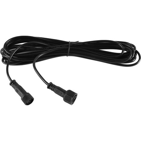 Rallonge électrique étanche pour extérieur, câble en cuivre à Charge Rapide, Interface à 2 Broches, rallonge électrique Fendue pour éclairage Solaire IP66 (5mètres) (1/5)