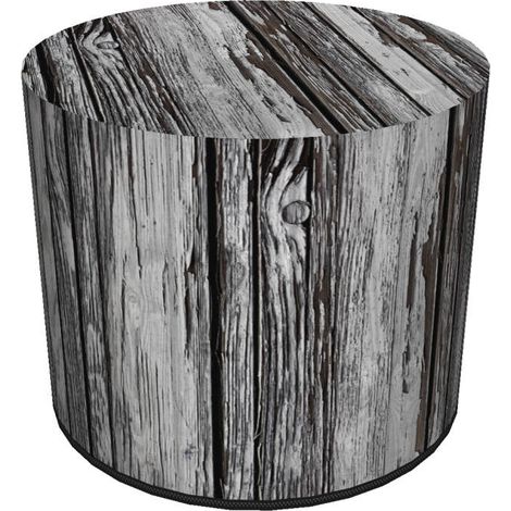 Pouf decorativo, Bertoni, stampa Fiord - pouf rotondo per soggiorno, ingresso, cilindro 40 cm, elegante, cerniera, lavabile (1/5)