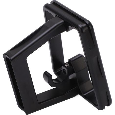 Porte-bagages avant pour vélo, bloc en alliage d'aluminium noir, 3 trous, compatible Brompton et Dahon (1/5)