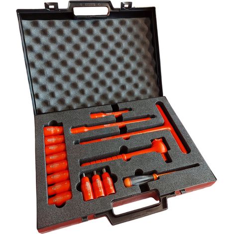 KS Tools - Coffret de douilles isolées 1000V et cliquet - 16 pcs - 112.1860 (1/3)