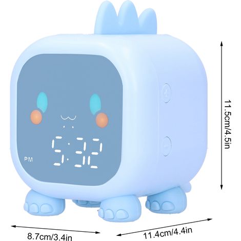 Tragbarer Mini-LED-Wecker mit Sprachsteuerung, Temperaturanzeige, USB-Ladeanschluss und 60-Minuten-Timer (1/5)