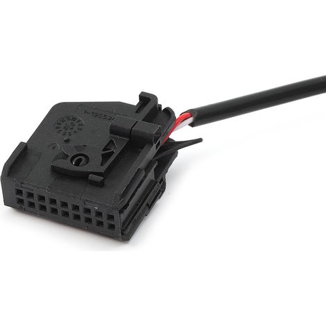Câble adaptateur d'entrée AUX de voiture avec prise jack 3,5 mm pour lecteurs MP3 compatible avec Benz, Mercedes CLK, SL, SLK, W168, W202, W203 et W208. (1/5)