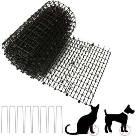 Tapis Anti-Chat avec 8 Pointes 30 x 200 cm Empêcher Les Animaux de S'approcher, Tapis Extérieur Pic Anti Chat Convient pour Les Jardins Intérieurs et Extérieurs (1/3)