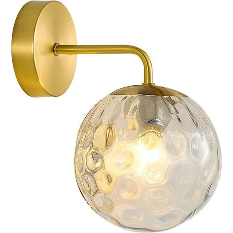Vtizikl Applique murale LED E27 avec abat-jour en verre, design moderne pour salon, chambre à coucher, restaurant (1/4)