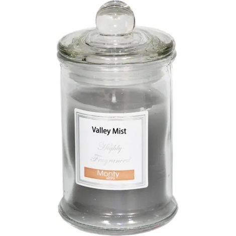 Bougie parfumée dans pot en verre Brume de la Vallée - 6x11cm (1/3)