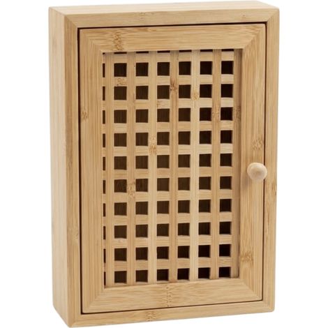 Hängender Schlüsselschrank KIZU, 19 x 27 x 6 cm, Bambus (1/5)