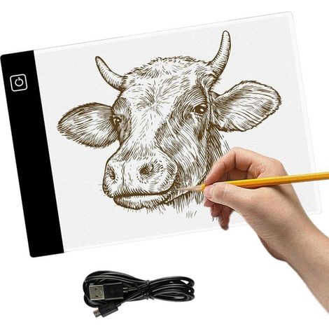 Tablette Lumineuse A4,Tablette Lumineuse Dessin,Diamond Painting Accessoires,Tableau Lumineux Pour Dessiner,Tableau Lumineux[BI12] (1/5)