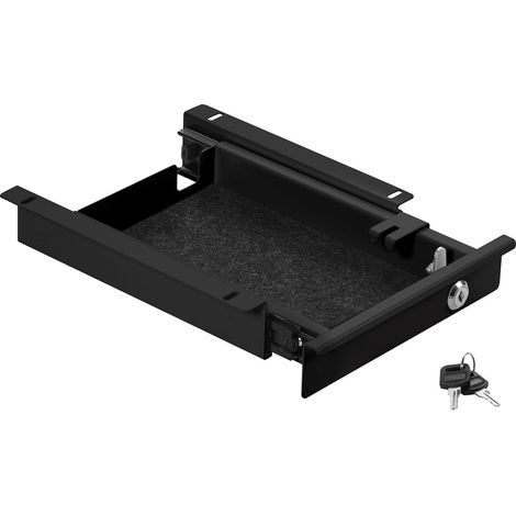 CAVO Schreibtisch Unterbauschublade abschließbar Breite: 220 mm schwarz
