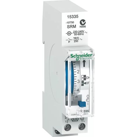 Schneider Electric 15335 Hutschienen-Zeitschaltuhr analog 230 V (1/2)