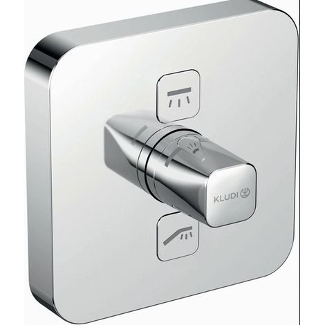 Mitigeur bain/douche à encastrer PUSH garniture avec FE soft edge chrome