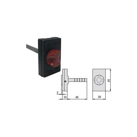 PULSANTE IN NYLON PER SERRATURE ELETTRICHE 06110 15 0- - (06110150) - 1 pezzi CISA