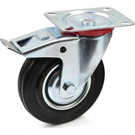 Rueda giratoria con freno 125mm - 2 en 1