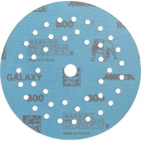 Disco  abrasivo  autoadherente  GALAXY  Grip  Multifit  125mm  K.800  para  madera/metal/lacado/plástico.