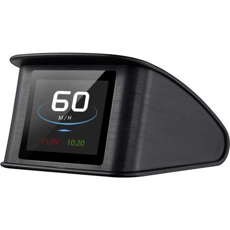 Affichage tête haute (HUD) universel MPH/KM pour pare-brise - Compteur de vitesse numérique - Détecteur de vitesse GPS - Alerte de vitesse (1/5)