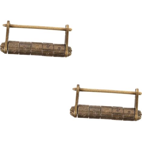 de 2 cadenas en métal au design vintage petits et sécurisés