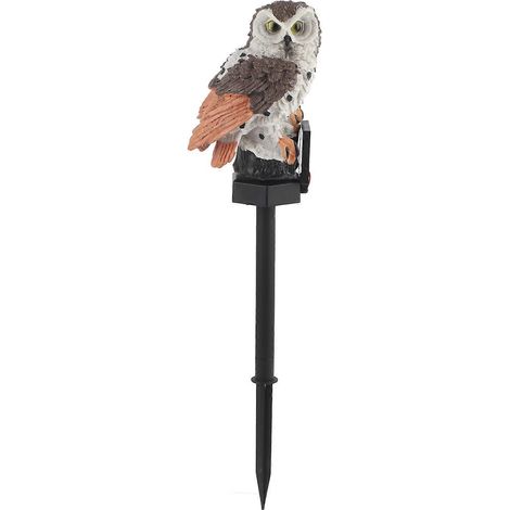 Luminaire solaire LED Hibou pour jardin, déco pelouse extérieure, ornement imperméable, lampe de terrasse étanche (1/5)