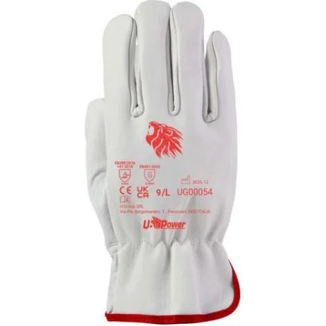 U-Power Guanti da lavoro in pelle fiore bovino 12 paia Core GUG00054 - 9 (1/2)