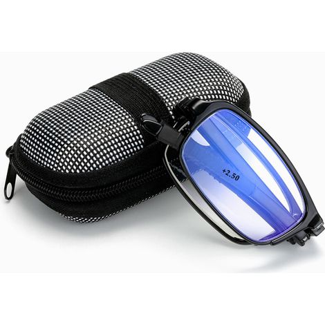 Lunettes de lecture pliables et portables TR pour hommes et femmes, verres bleus, lunettes de lecture anciennes (1/5)