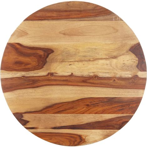 Dessus de table Bois solide Rond 15-16 mm 80 cm (1/5)