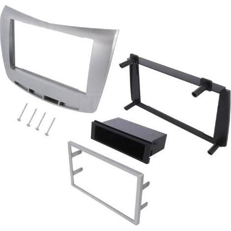 Kit Facade Autoradio KA531A Compatible avec Lancia Delta 08-14 argent