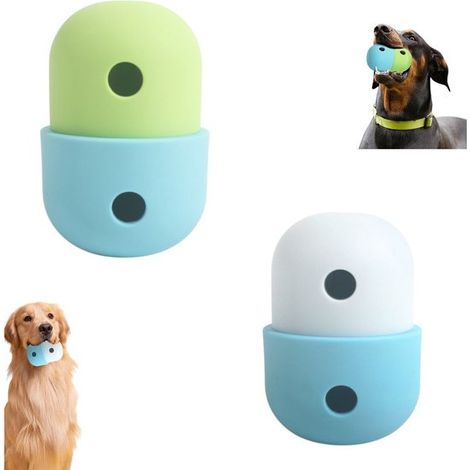 piezas, Juguete para perros que dispensa comida, Amarillo, Azul, Blanco, Juguete interactivo, Pelota de comida para perros, Perro interactivo (1/5)