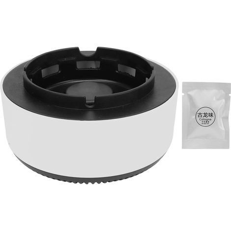 Purificateur d'Air Cendrier 2 en 1 Blanc - Cendrier sans Fumée à Commande Unique pour Bureau, Design Moderne (1/5)