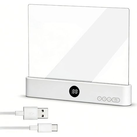 Lampe de Lecture Plate avec 3 Couleurs et Minuterie, LED Lumiere (1/5)