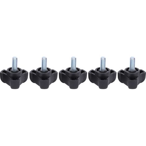 Vis de blocage plastique M6 tête triangulaire arc, poignée de serrage 15mm, lot de 5 pièces, fixation accessoire boulon (1/5)