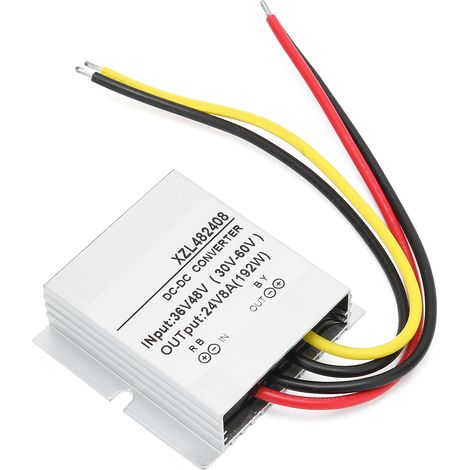 Convertisseur abaisseur DCDC 48 V vers 12 V, 8 A, 192 W, boîtier en aluminium moyen (1/5)